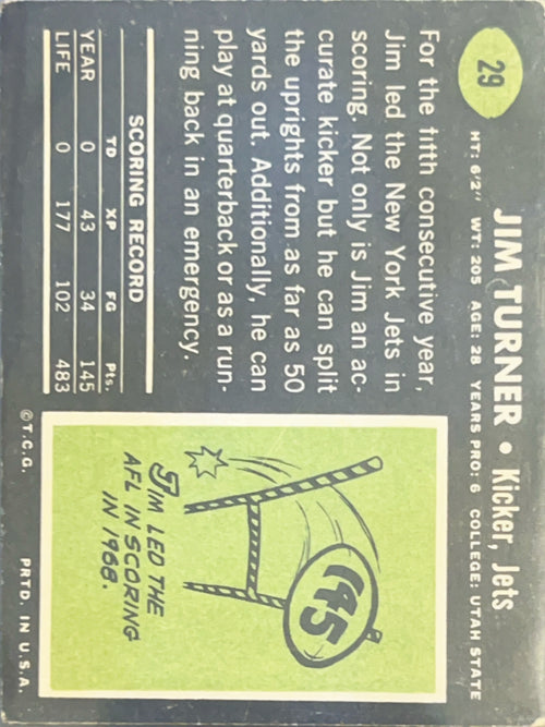 1969 Topps Jim Turner #29