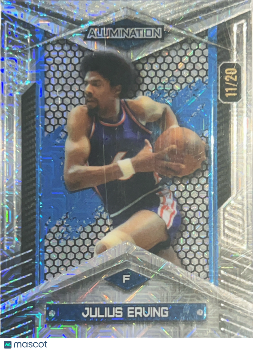2024 Wild Card Alumination Julius Erving #BC-JE Blue /20