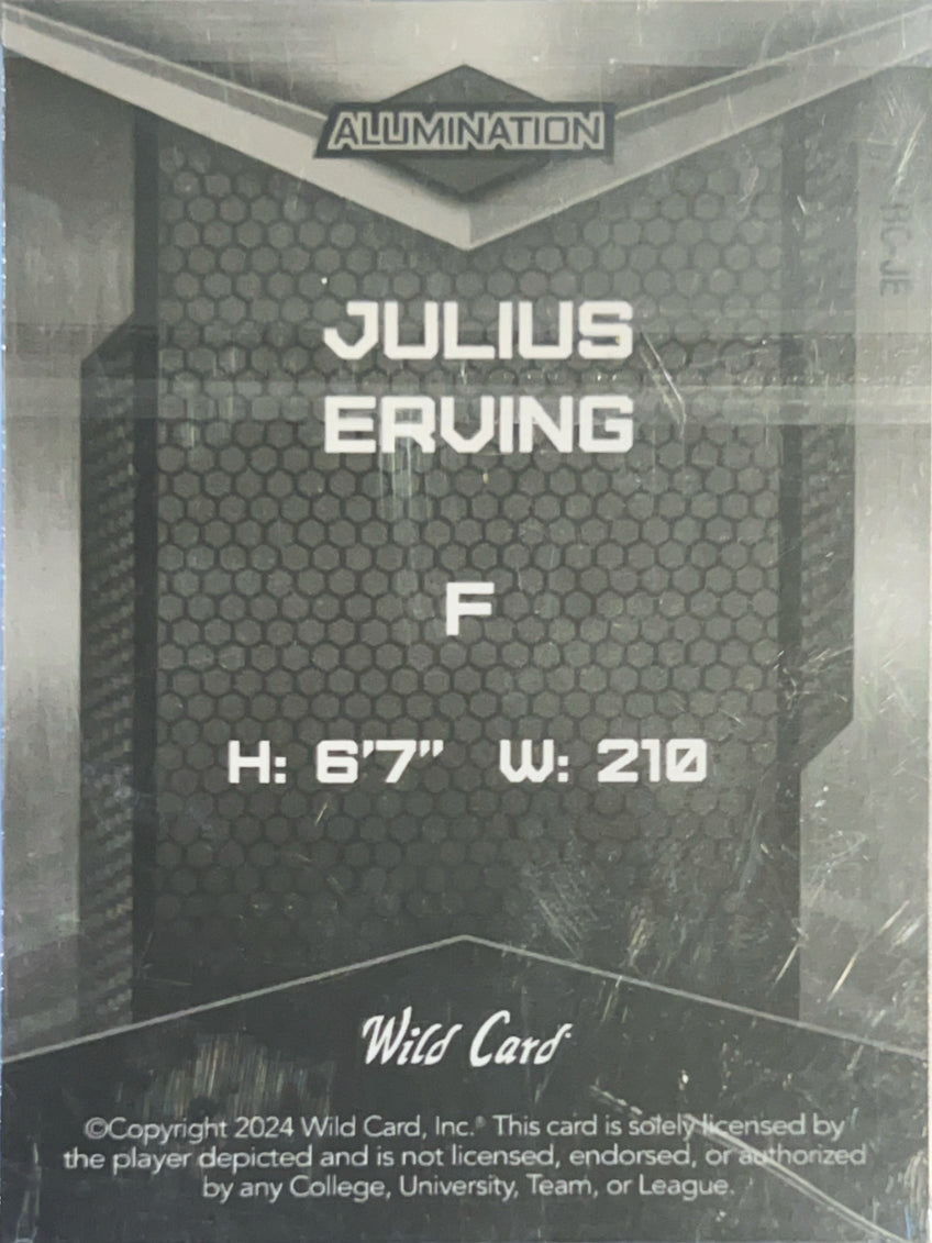 2024 Wild Card Alumination Julius Erving #BC-JE Blue /20