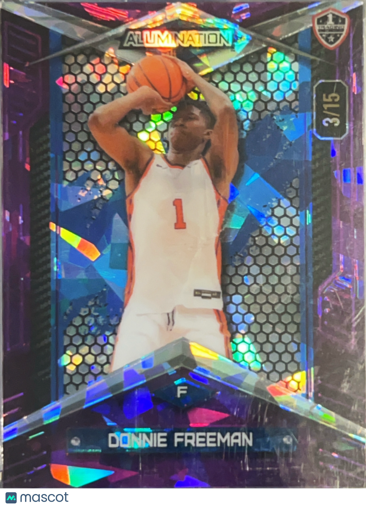 2024 Wild Card Alumination Donnie Freeman #BC-DF Blue Prism /15