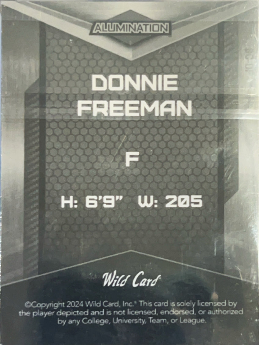 2024 Wild Card Alumination Donnie Freeman #BC-DF Blue Prism /15