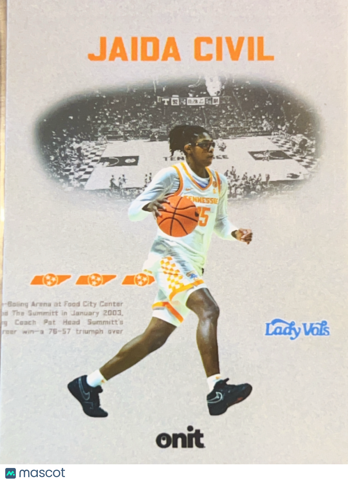 2025 ONIT Tennessee Lady Vols Jaida Civil #VS-2