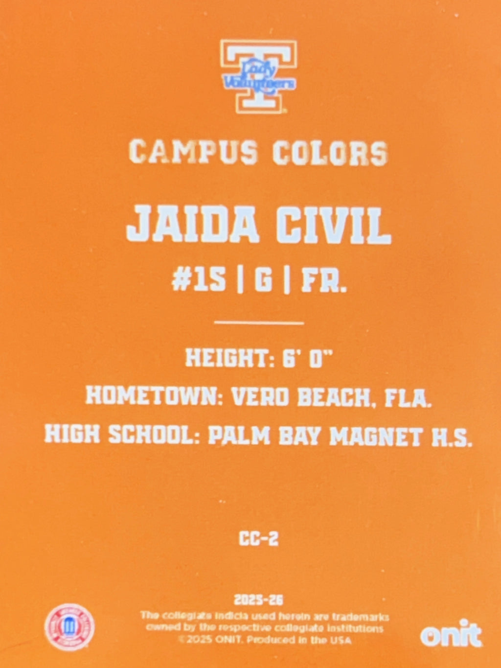 2025 ONIT Campus Colors Jaida Civil #CC-2