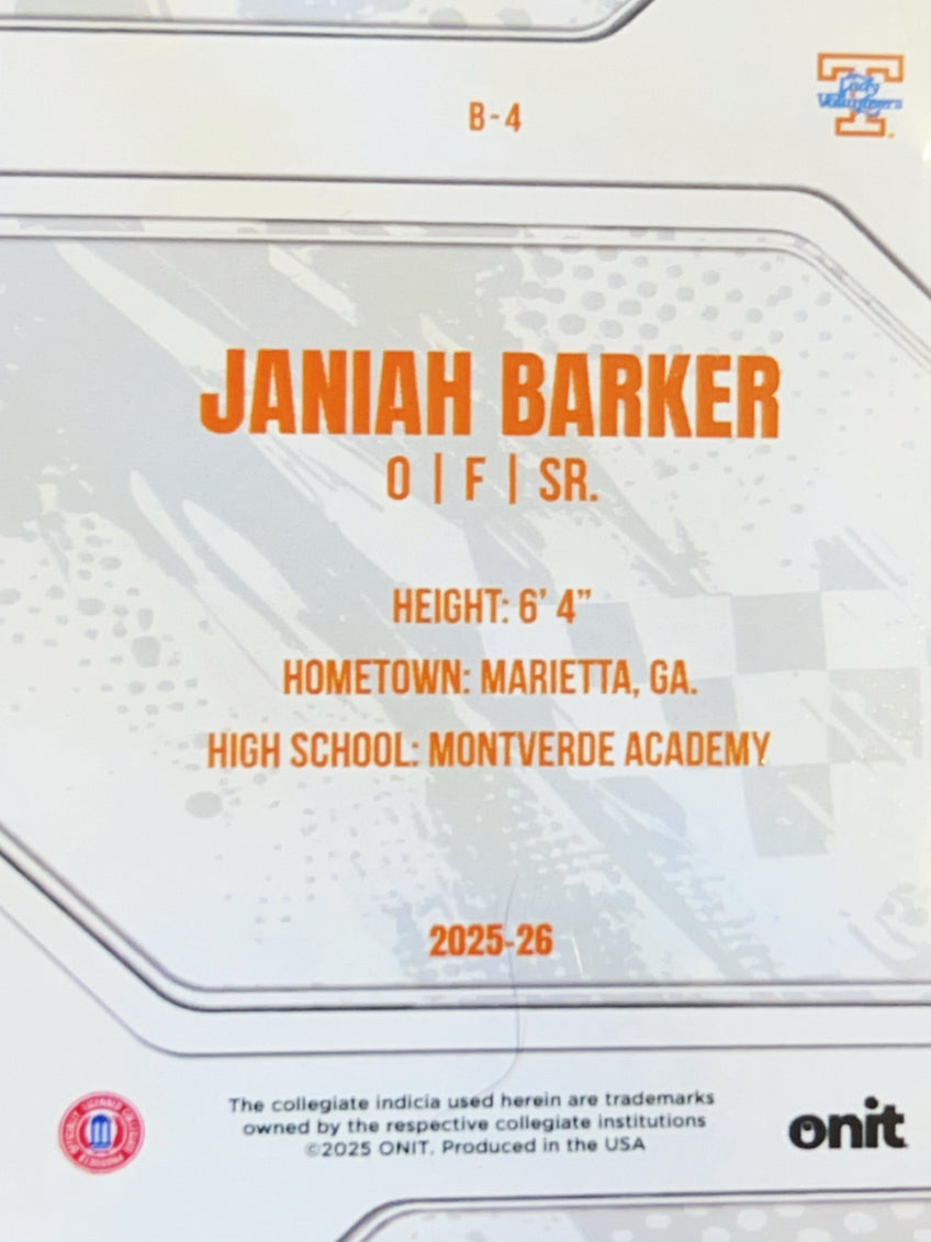 2025 ONIT Janiah Barker #B-4