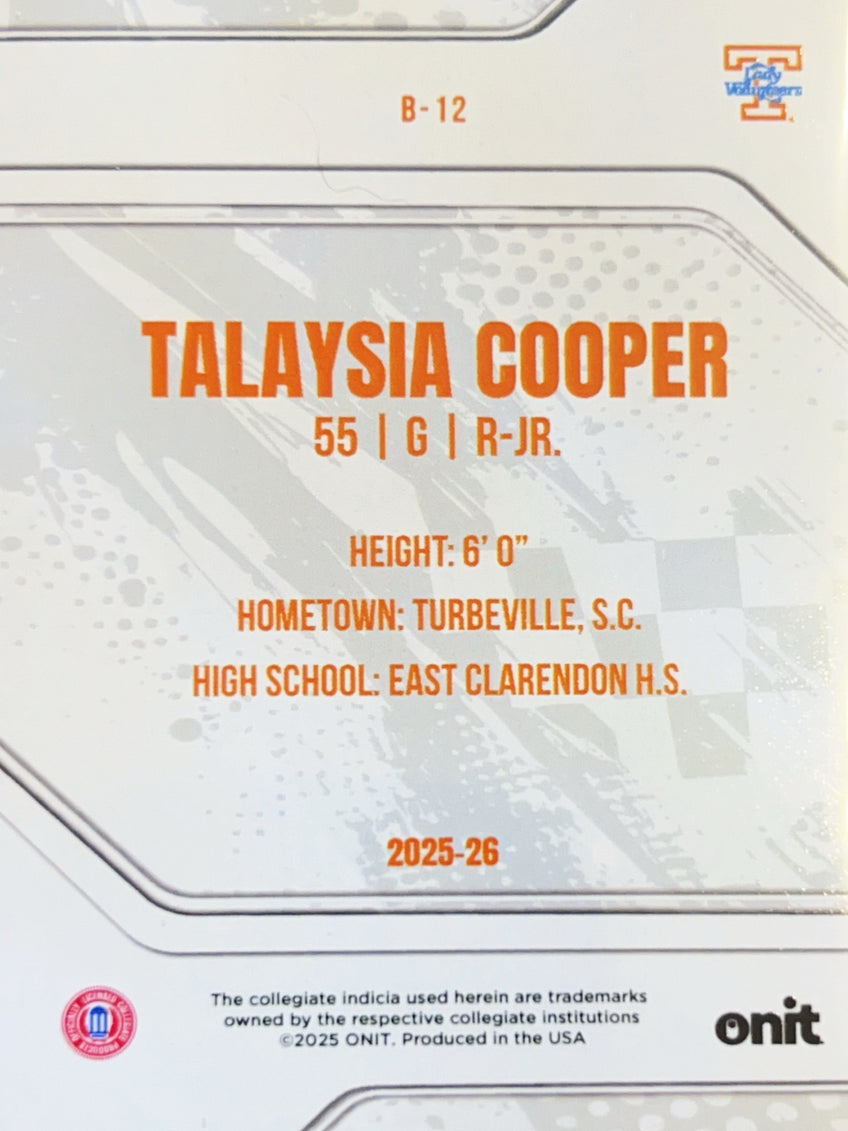 2025 ONIT Talaysia Cooper #B-12