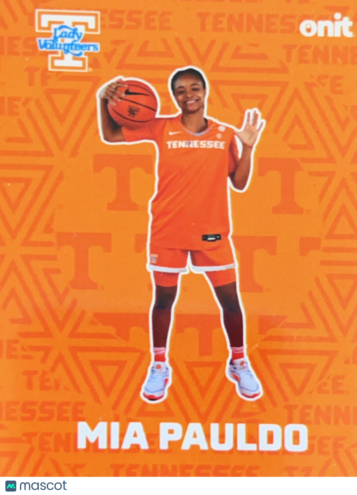 2025 ONIT Tennessee Lady Volunteers Mia Pauldo #F-5