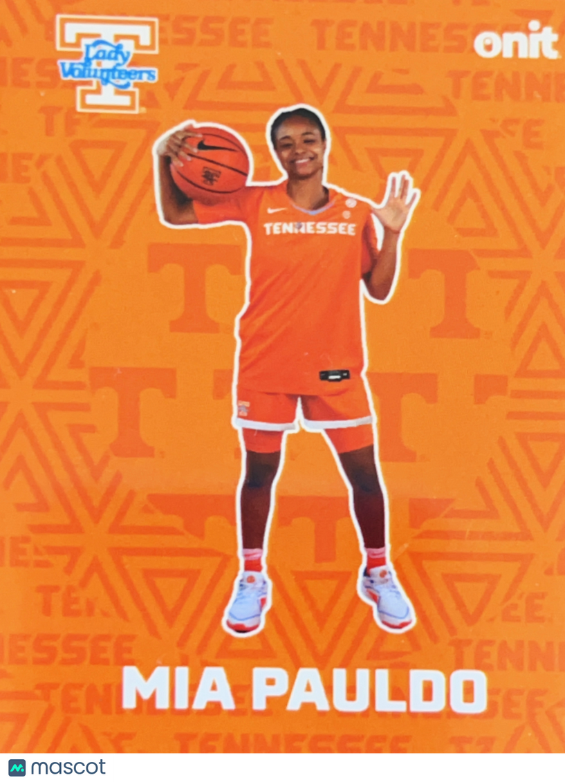 2025 ONIT Tennessee Lady Volunteers Mia Pauldo #F-5