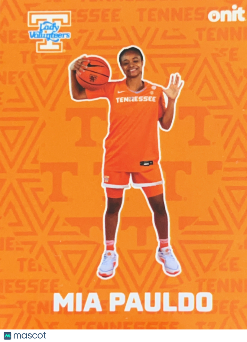 2025 ONIT Tennessee Lady Volunteers Mia Pauldo #F-5