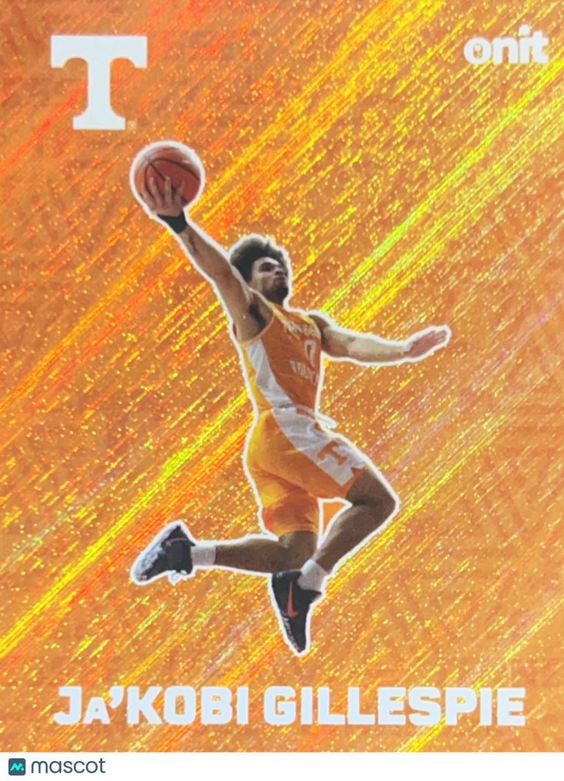 2025 ONIT Tennessee Basketball Ja'Kobi Gillespie #F-1 Orange Sparkle