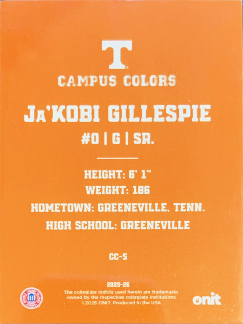 2025 ONIT Campus Colors Ja'Kobi Gillespie #CC-S Orange Sparkle