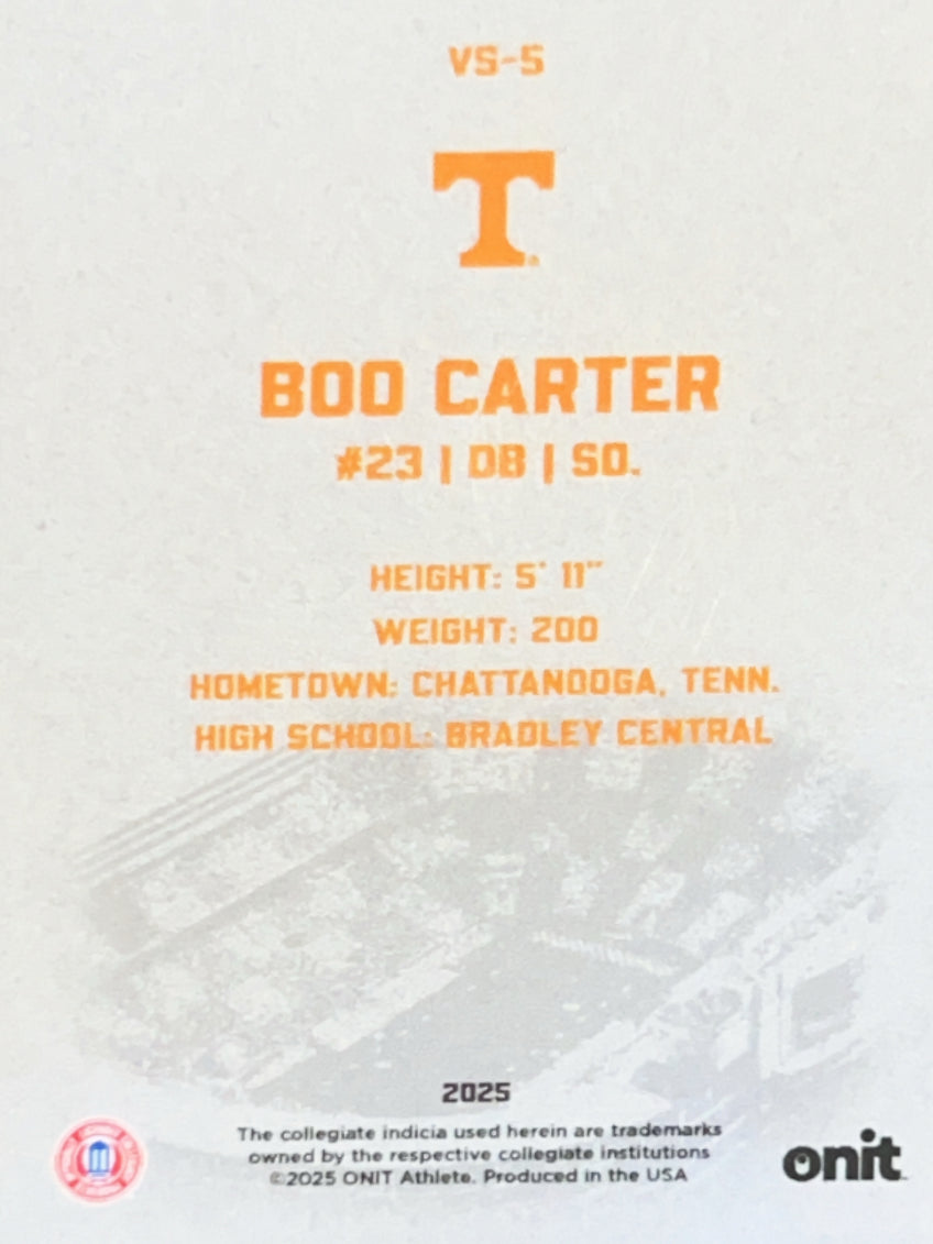 2025 ONIT Tennessee Volunteers Boo Carter #VS-5