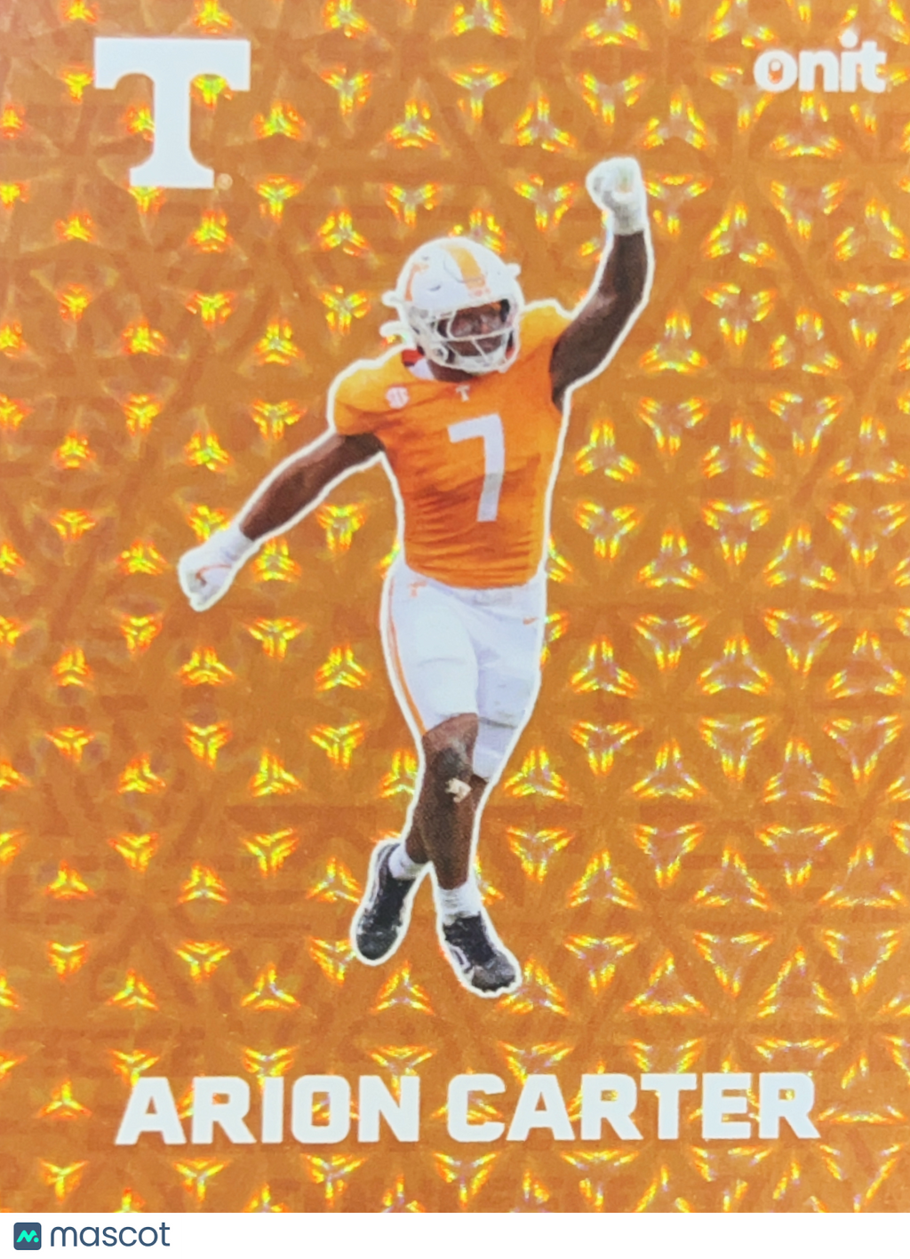 2025 ONIT Tennessee Volunteers Arion Carter #F-6 Orange Mosaic Prizm