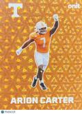 2025 ONIT Tennessee Volunteers Arion Carter #F-6 Orange Mosaic Prizm