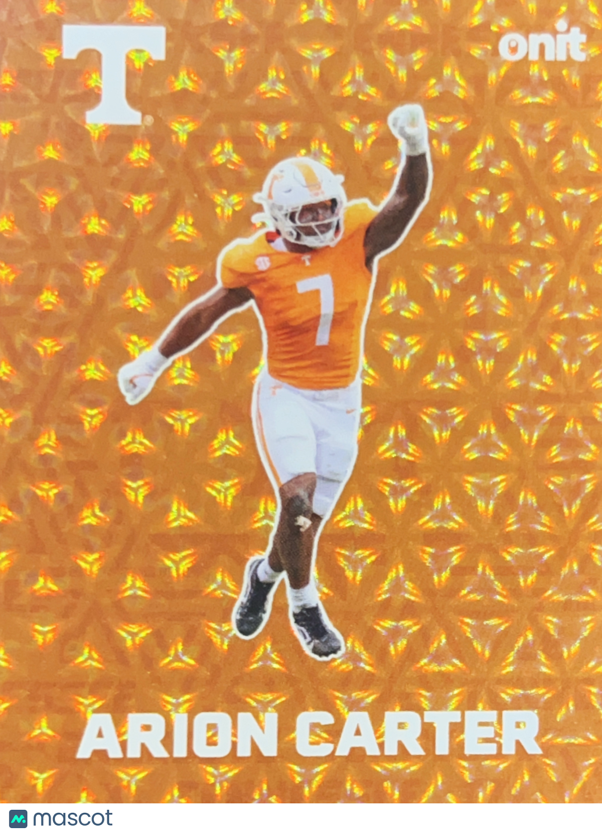 2025 ONIT Tennessee Volunteers Arion Carter #F-6 Orange Mosaic Prizm
