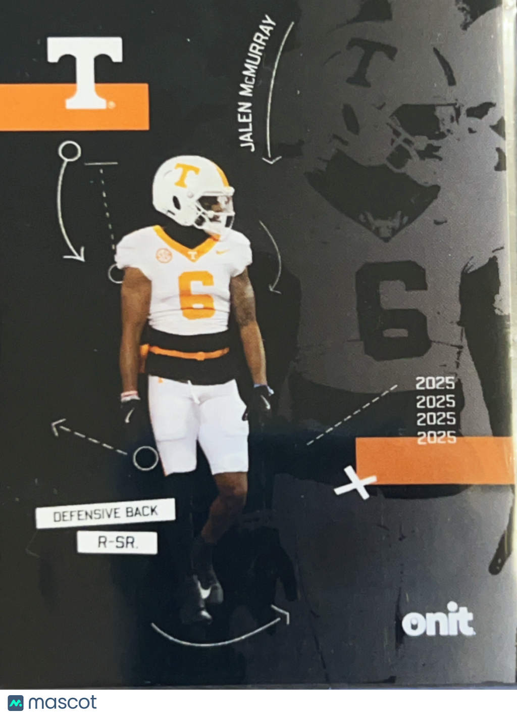 2025 ONIT Tennessee Volunteers Jalen McMurray #SIL-10
