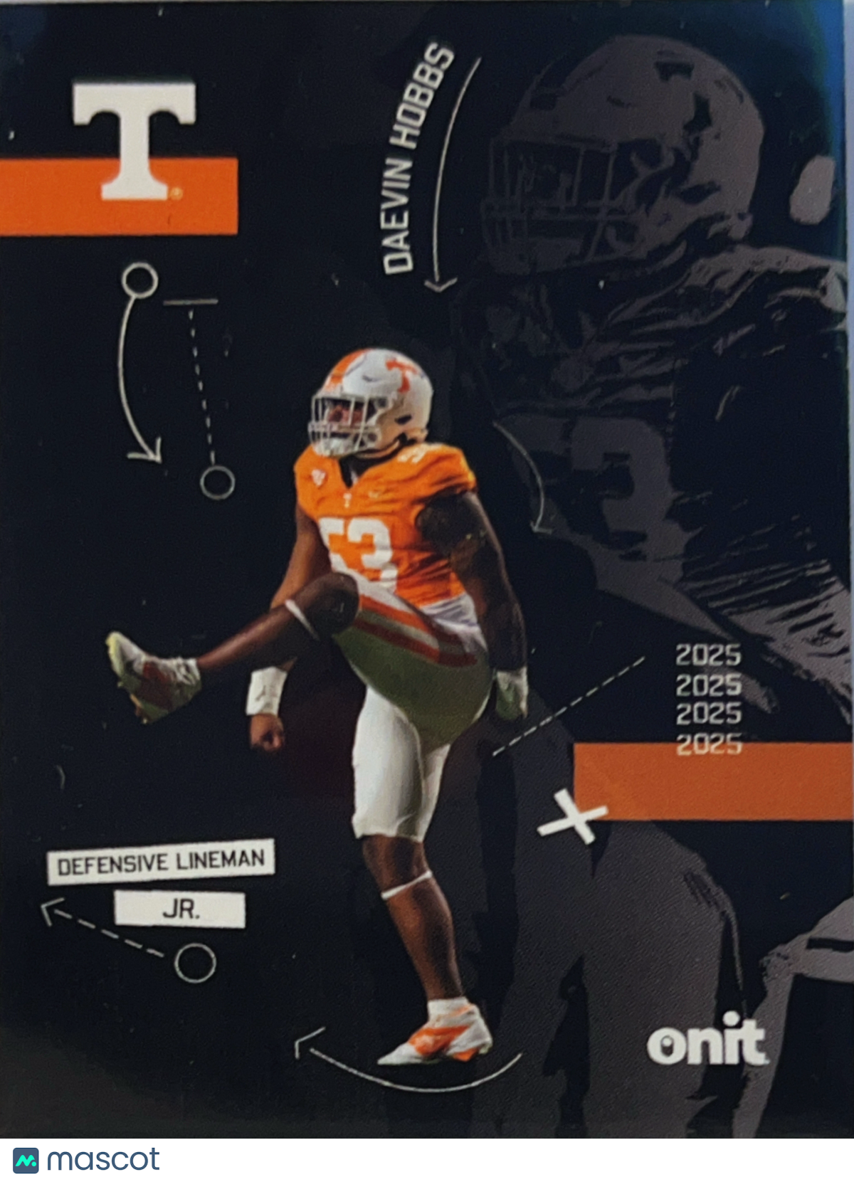 2025 ONIT Tennessee Volunteers Daevin Hobbs #SIL-5