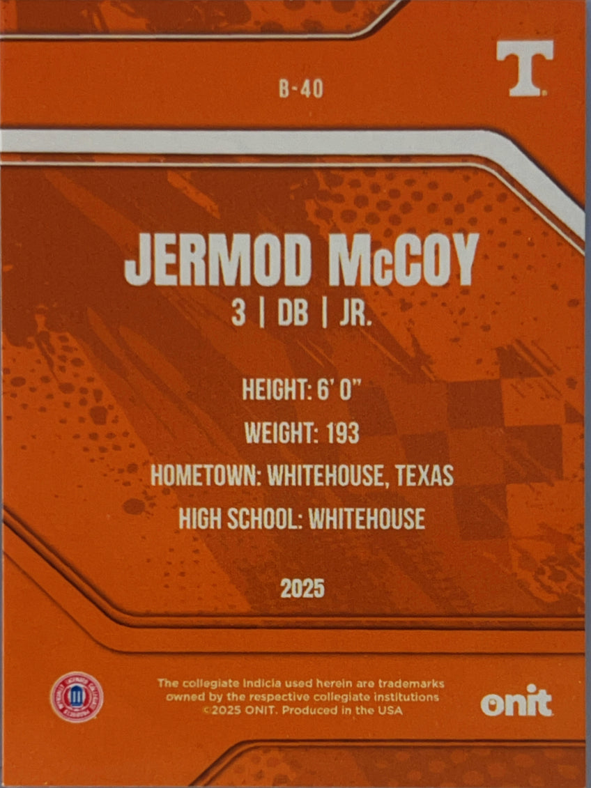 2025 ONIT Tennessee Volunteers Jermod McCoy #B-40
