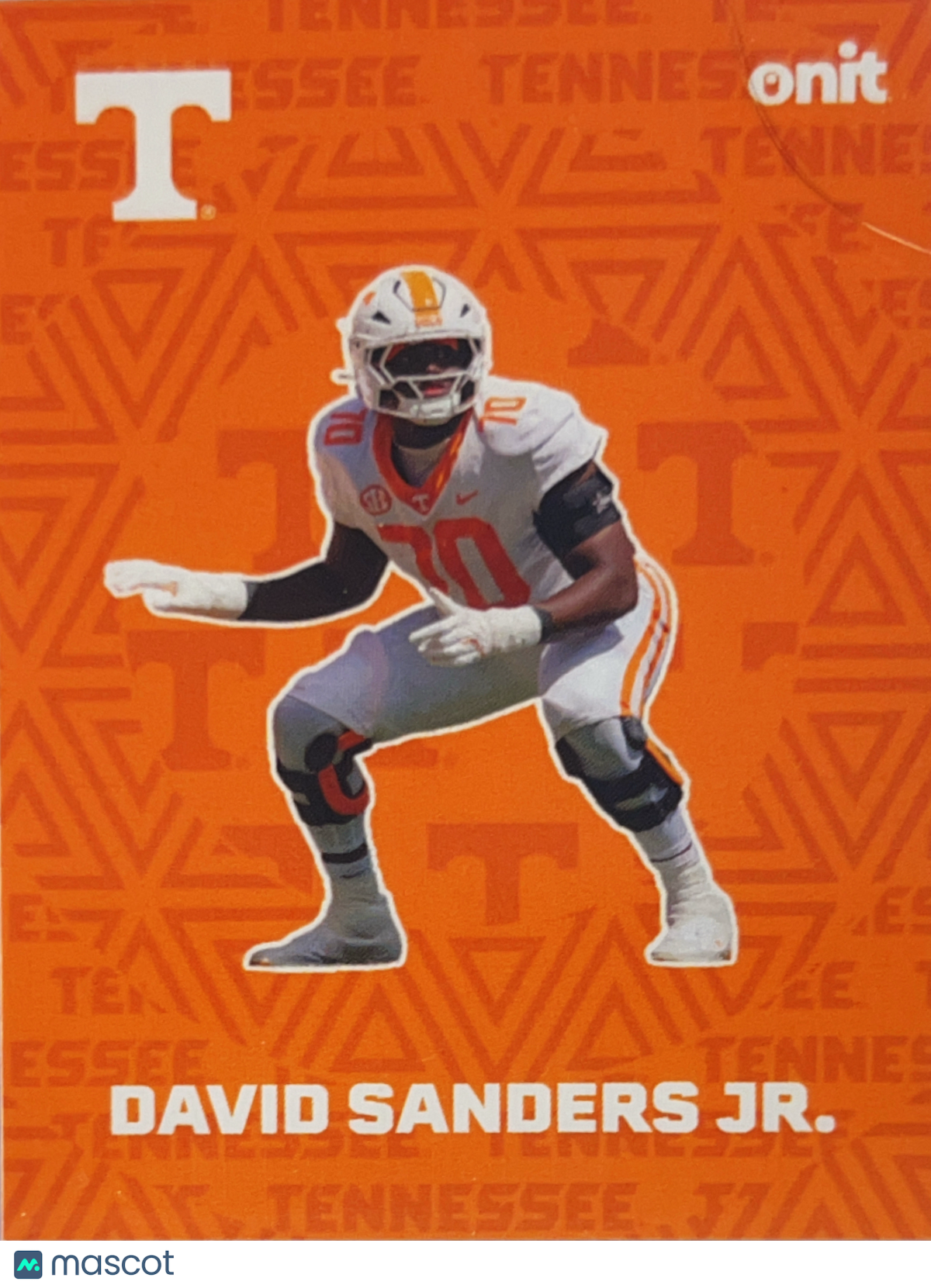 2025 ONIT Tennessee Volunteers David Sanders Jr. #F-10