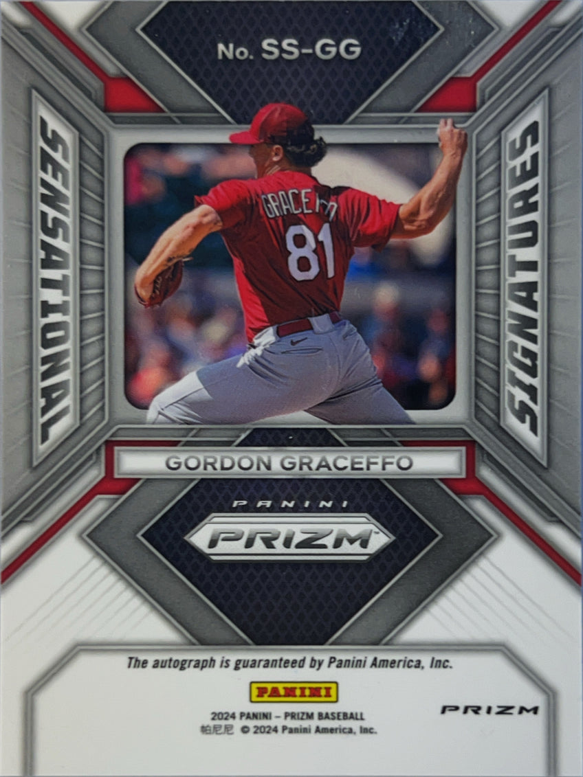2024 Panini Prizm Baseball Sensational Signatures Gordon Graceffo #SS-GG Green