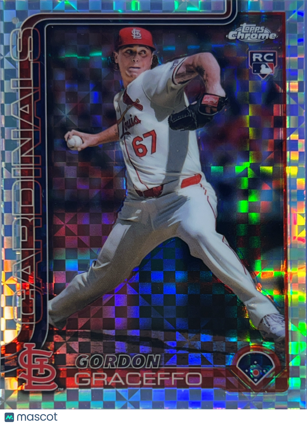 2025 Topps Chrome Gordon Graceffo #256 X-Fractor RC