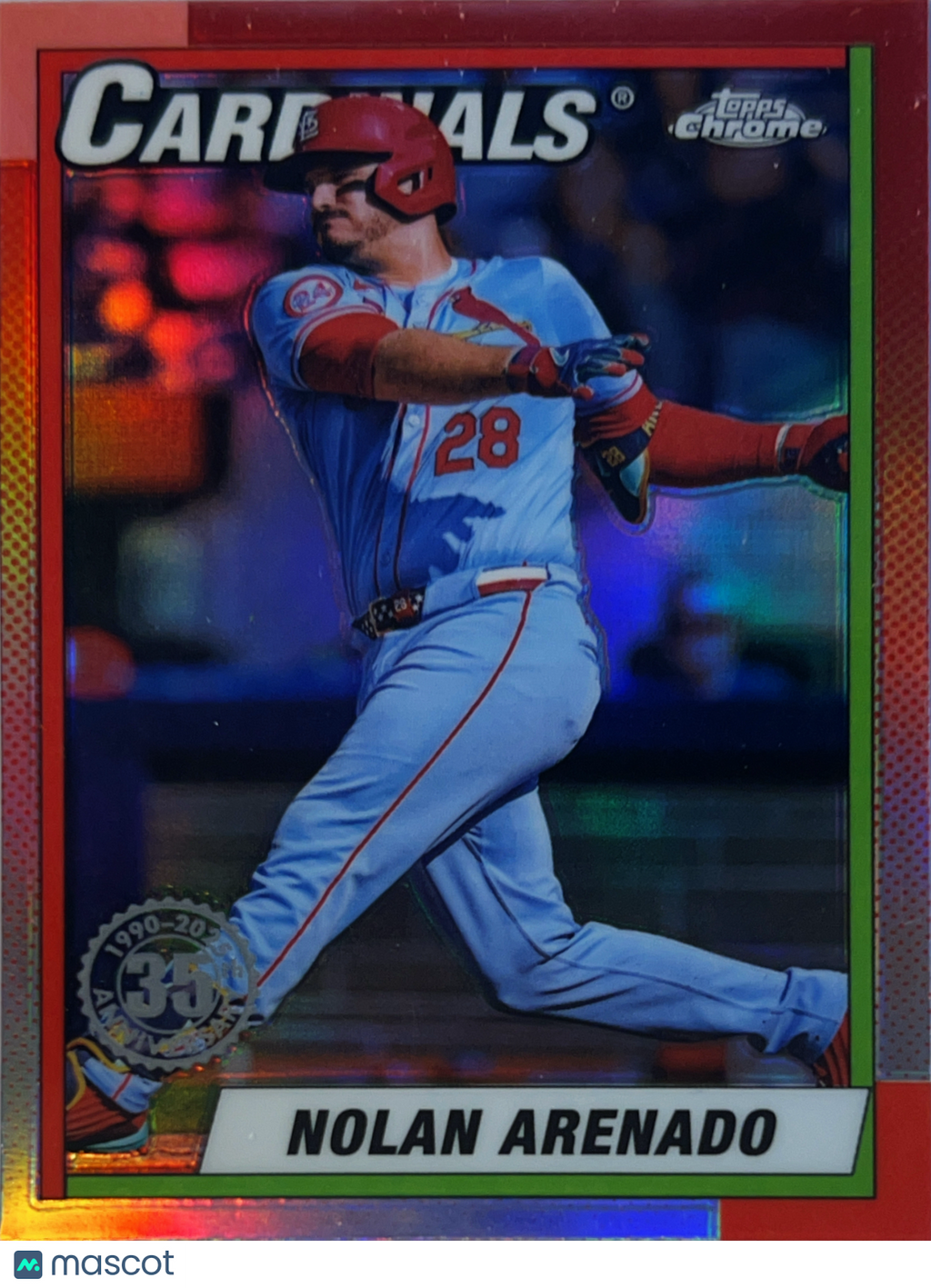 2024 Topps Chrome 1989 Topps Baseball Nolan Arenado #90CB-19 Red Refractor