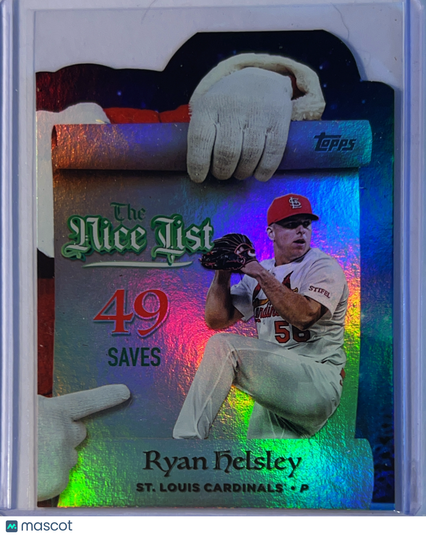 2025 Topps Holiday The Nice List Ryan Helsley #MNL-13 Metallic Foil