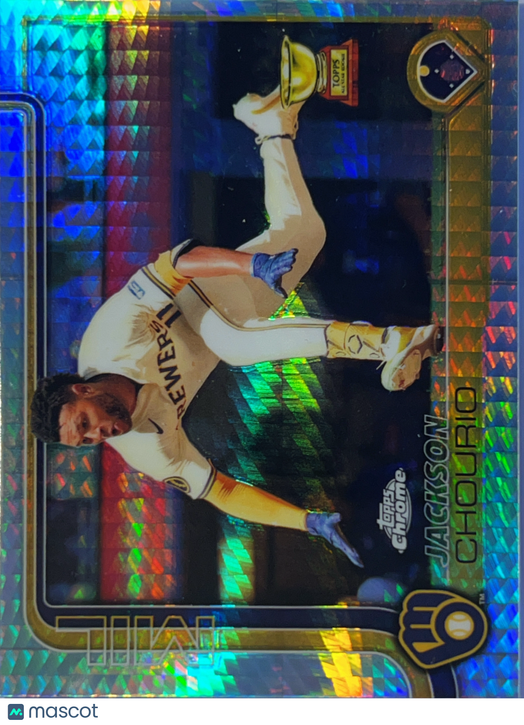 2025 Topps Chrome Jackson Chourio #262 Prism Refractor