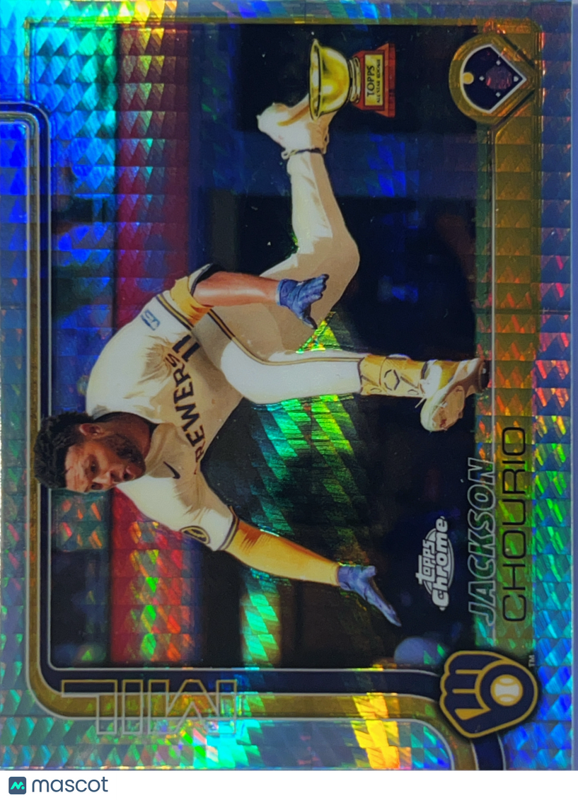 2025 Topps Chrome Jackson Chourio #262 Prism Refractor