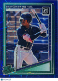 2025 Panini Donruss Optic Prizm Braylon Payne #117 Blue Velocity