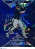 2025 Panini Crusade Blake Burke #91 Blue Prizm