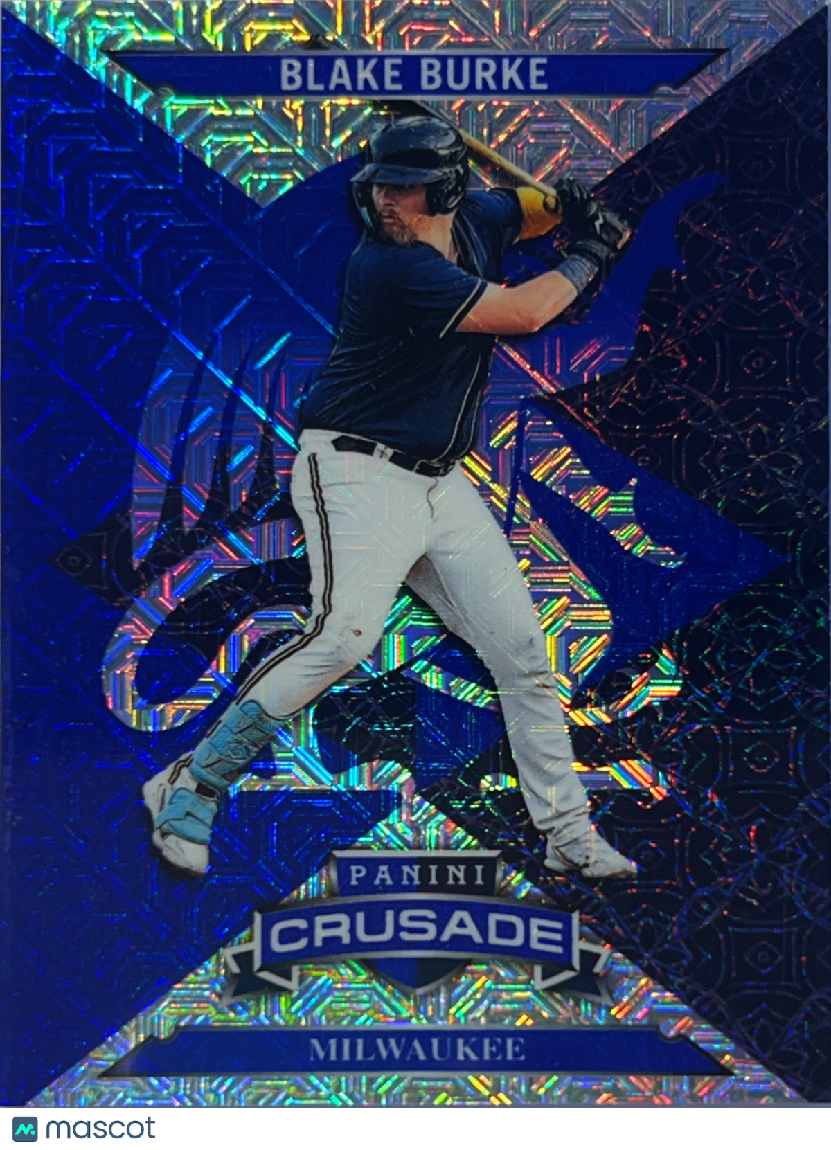 2025 Panini Crusade Baseball Blake Burke #91 Blue Prizm