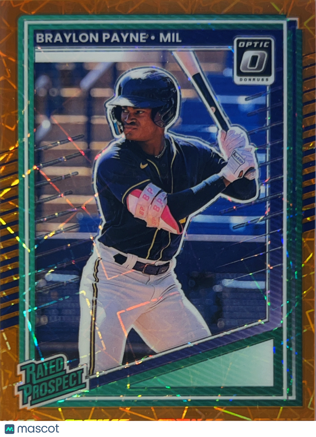 2025 Panini Donruss Optic Prizm Braylon Payne #117 Orange