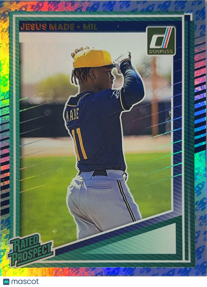 2025 Panini Donruss Baseball Jesus Made #162 Holo Blue Rocket