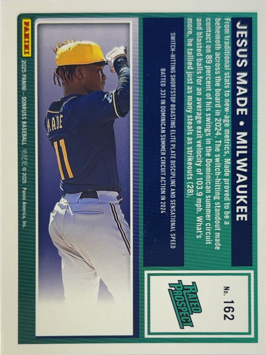 2025 Panini Donruss Baseball Jesus Made #162 Holo Blue Rocket