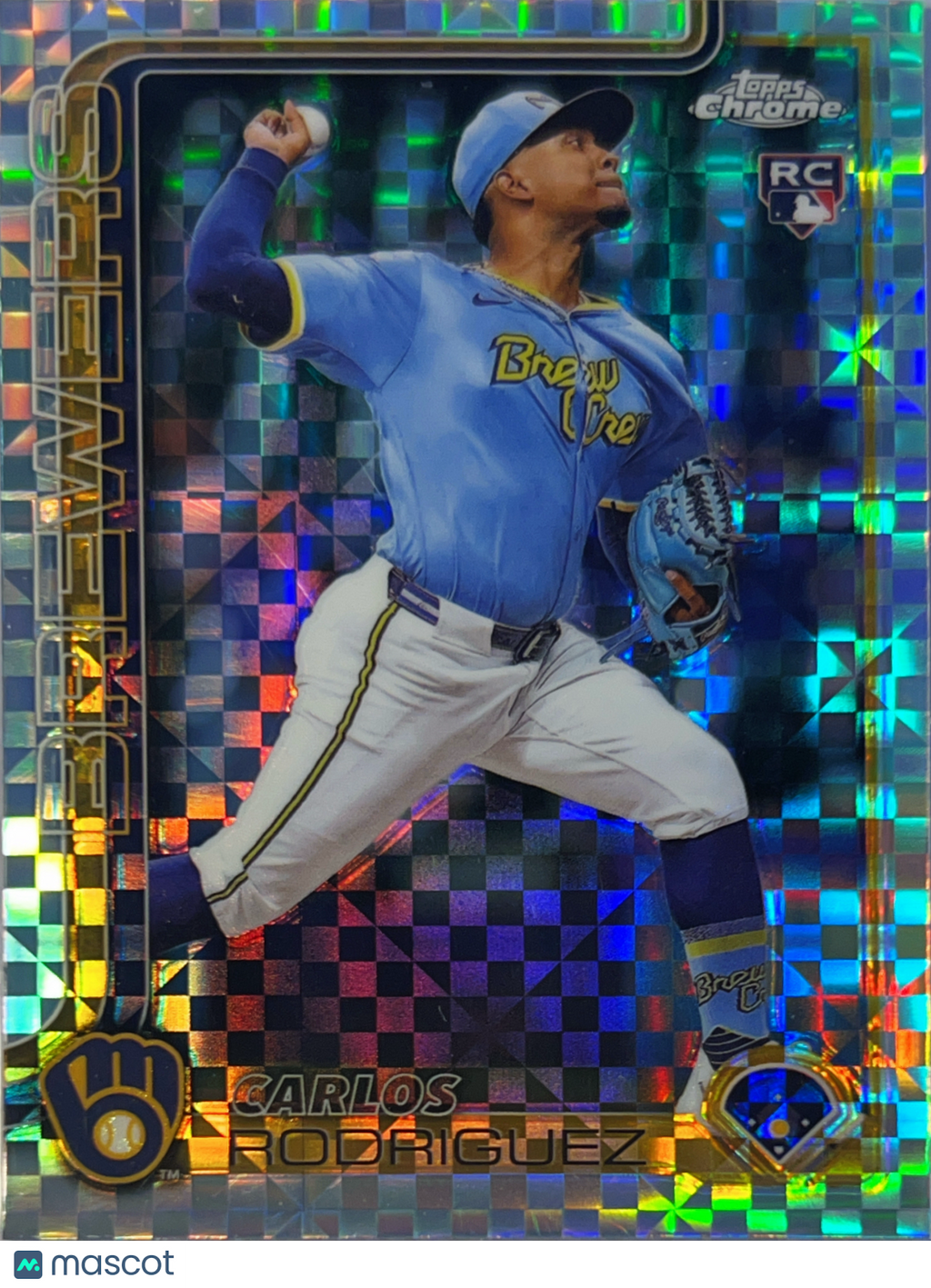 2025 Topps Chrome Carlos Rodriguez #201 X-Fractor RC
