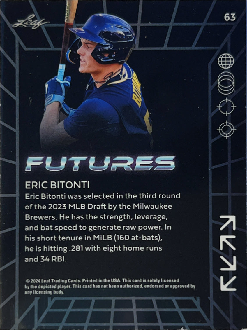2024 Leaf Futures Eric Bitonti #63