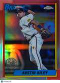 2025 Topps Chrome Austin Riley #90CB-1 Red Refractor