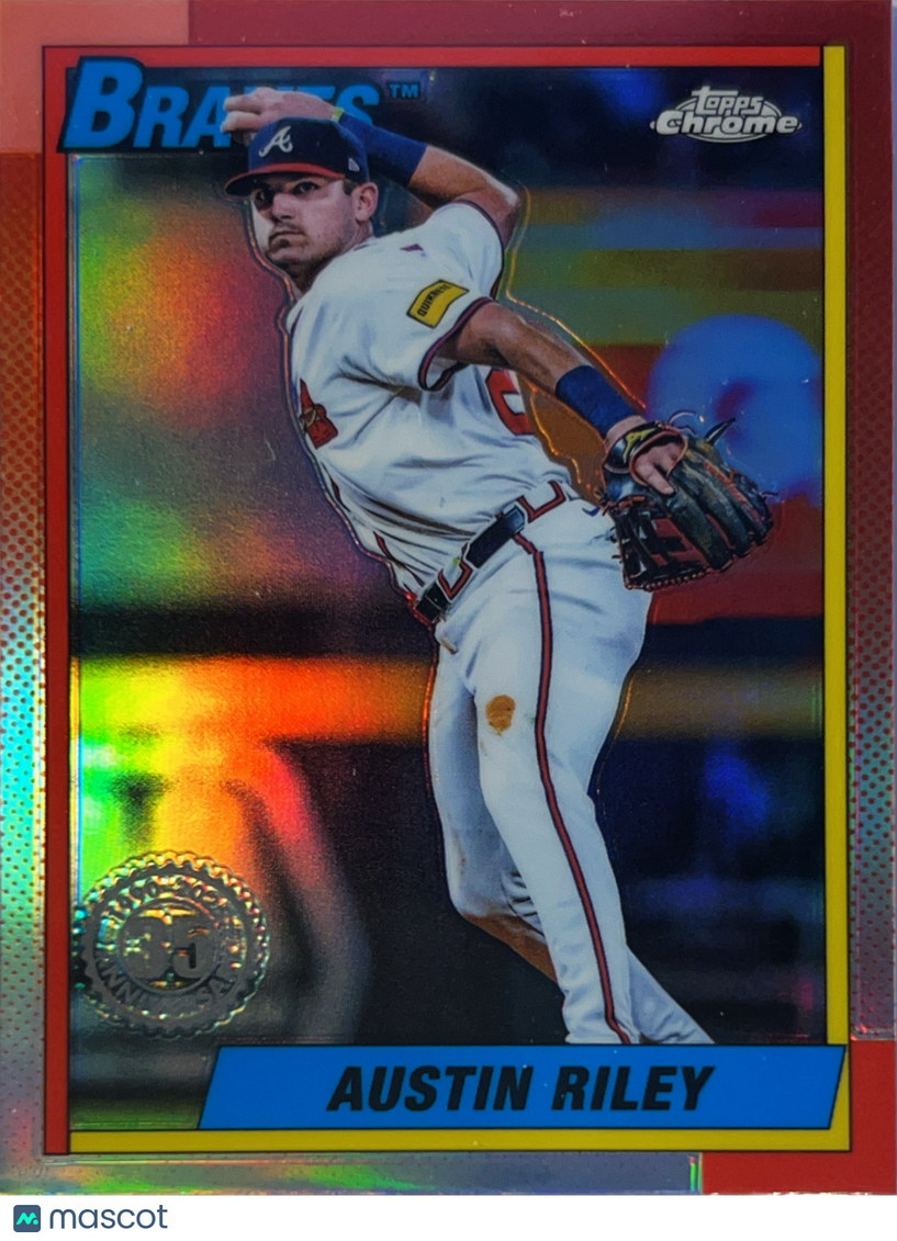 2025 Topps Chrome Austin Riley #90CB-1 Red Refractor