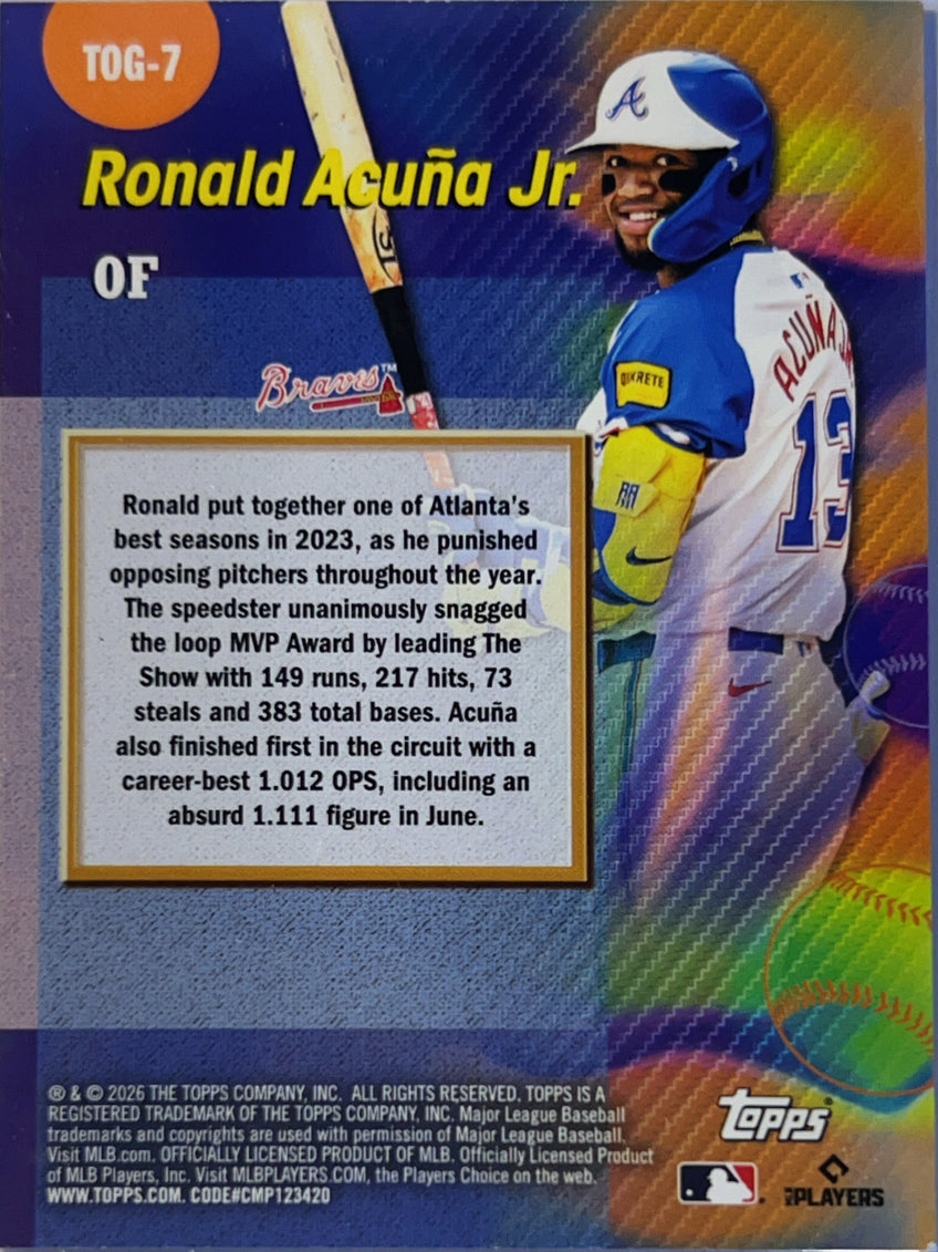 2026 Topps Titans of the Game Ronald Acuña Jr. #TOG-7 Refractor