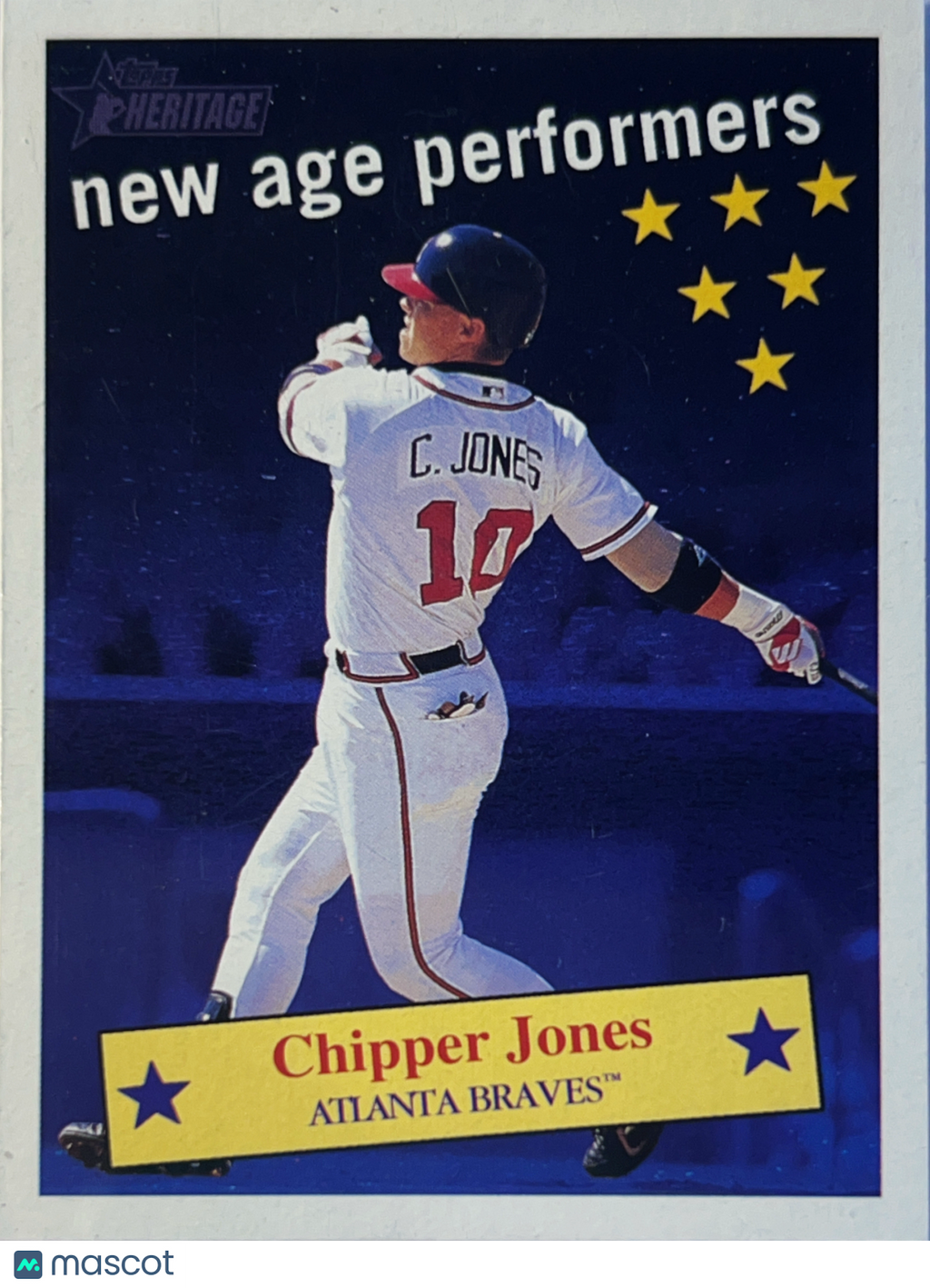 2001 Topps Heritage New Age Performers Chipper Jones #NAP6