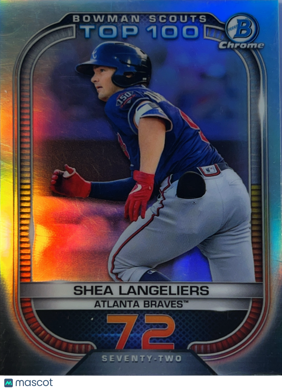 2021 Bowman Chrome Bowman Scouts Top 100 Shea Langeliers #BTP-72 Refractor