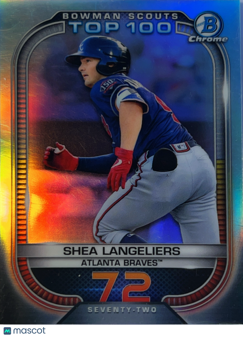 2021 Bowman Chrome Bowman Scouts Top 100 Shea Langeliers #BTP-72 Refractor