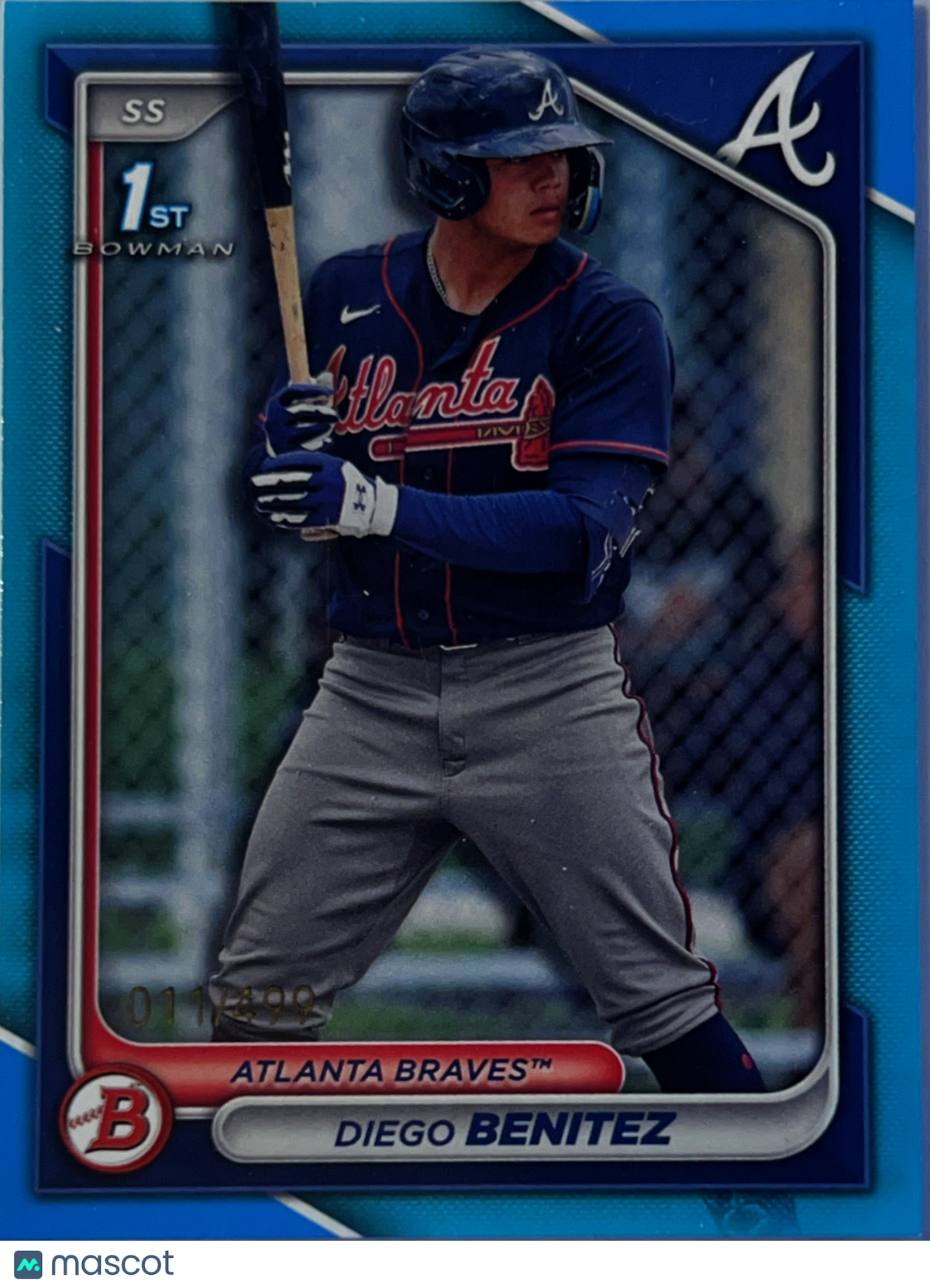 2024 Bowman Diego Benitez #BP-39 Blue /499 1st Bowman