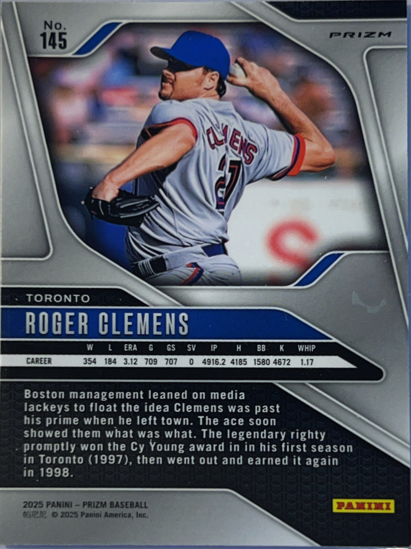 2025 Panini Prizm Roger Clemens #145 Silver