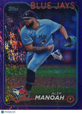 2024 Topps Series 2 Alek Manoah #675 Purple Foilboard