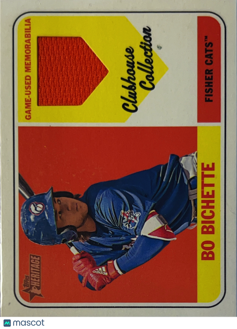 2018 Topps Heritage Bo Bichette #CCR-BB Relic Game-Used Memorabilia