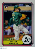 2025 Topps Archives Boardwalk and Baseball Jacob Wilson #87BB-7 Pink RC