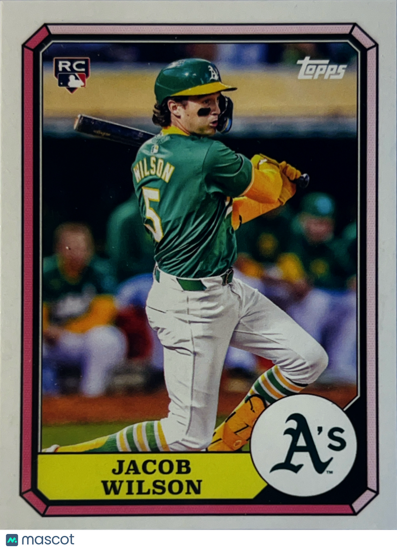 2025 Topps Archives Boardwalk and Baseball Jacob Wilson #87BB-7 Pink RC