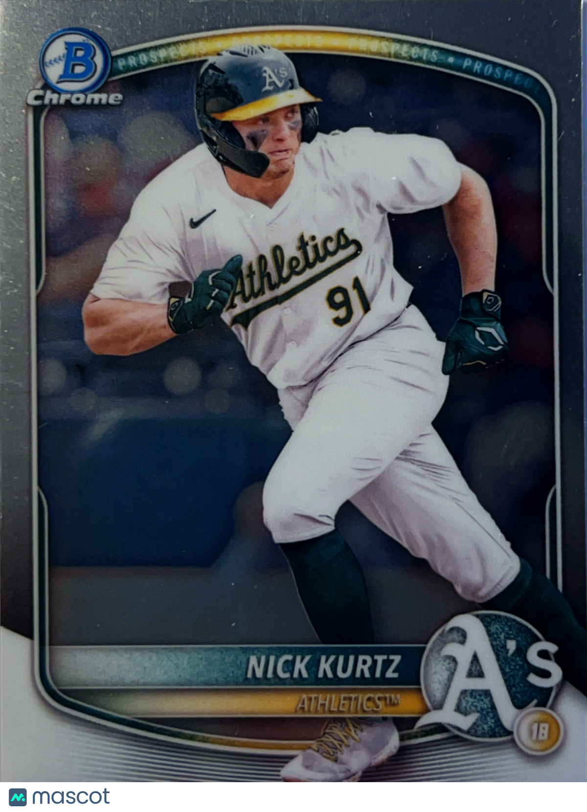 2025 Topps Bowman Chrome Nick Kurtz #BCP-114