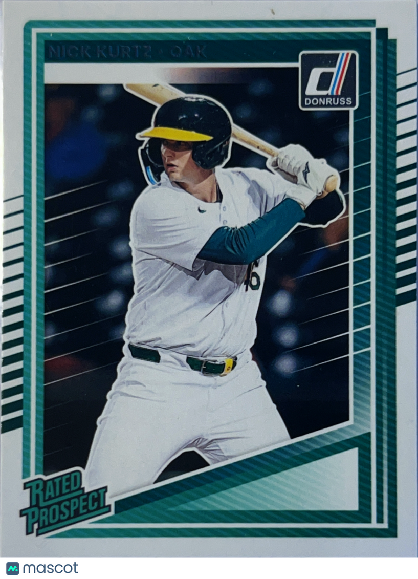 2025 Donruss Baseball Nick Kurtz #154 Rated Prospect